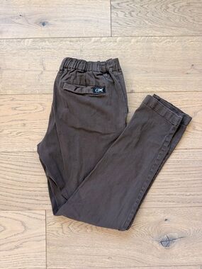 Cove Men's brown Elastic-Waist Chinos
